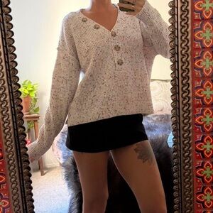 Cozy Knit Button-Up Sweater